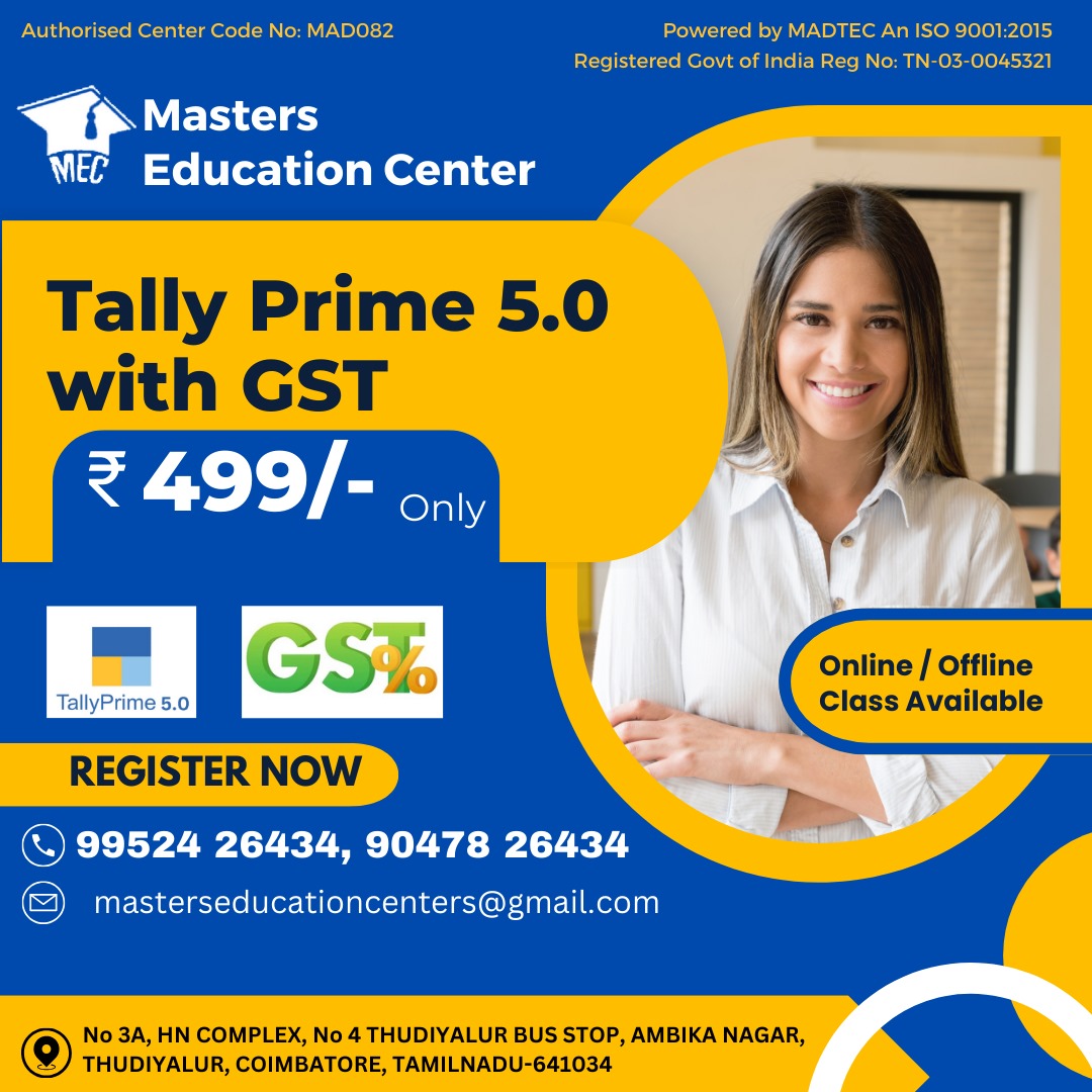 education institution in Coimbatore, academy in Coimbatore, training center in Coimbatore